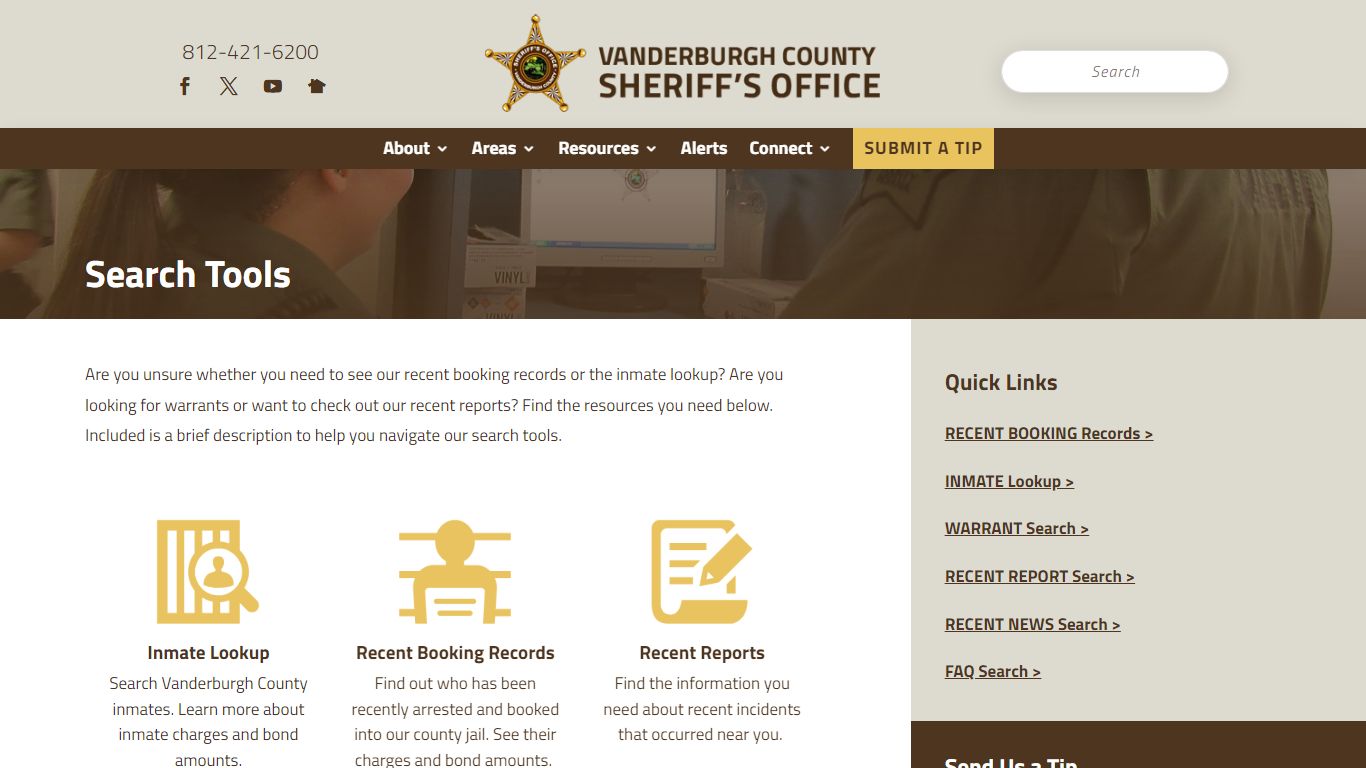 Search - Bookings, Inmates, Reports - Vanderburgh County Sheriff's Office